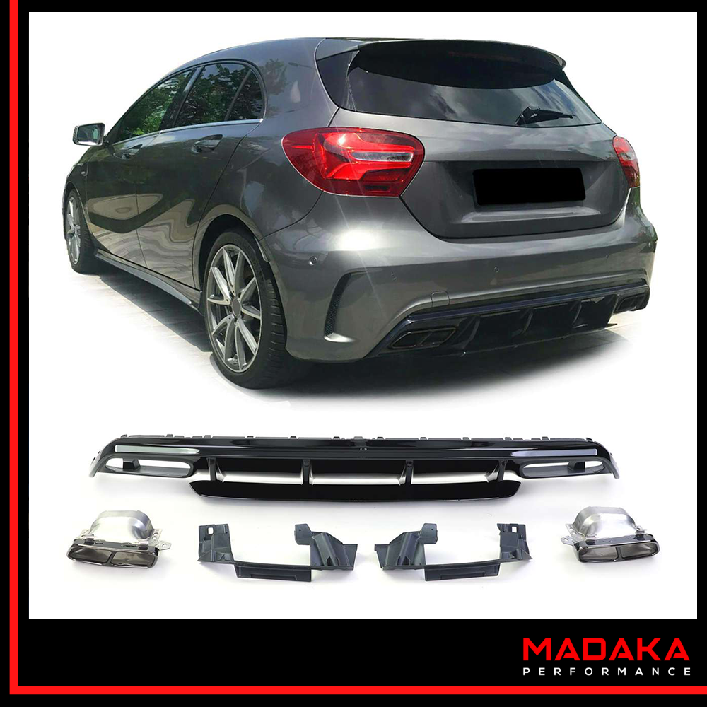 Diffusor mit Doppelendrohre für Mercedes A-Klasse W176 - Bild 1