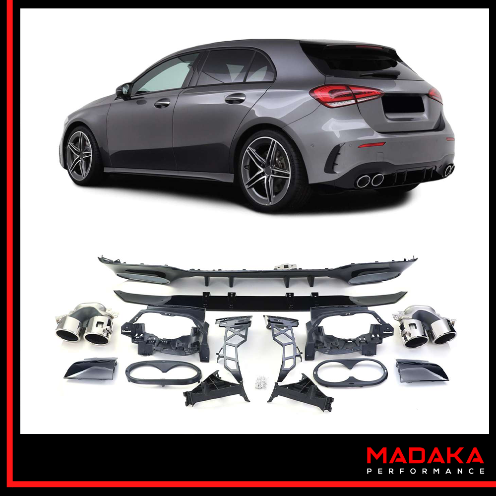 Diffusor mit Doppelendrohre für Mercedes A-Klasse W177 - Bild 1