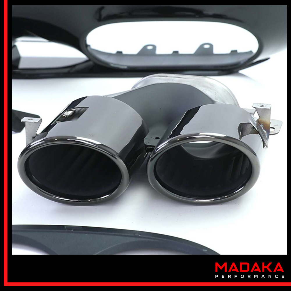 Doppelendrohre für Mercedes A-Klasse W177 Schwarz - Bild 4