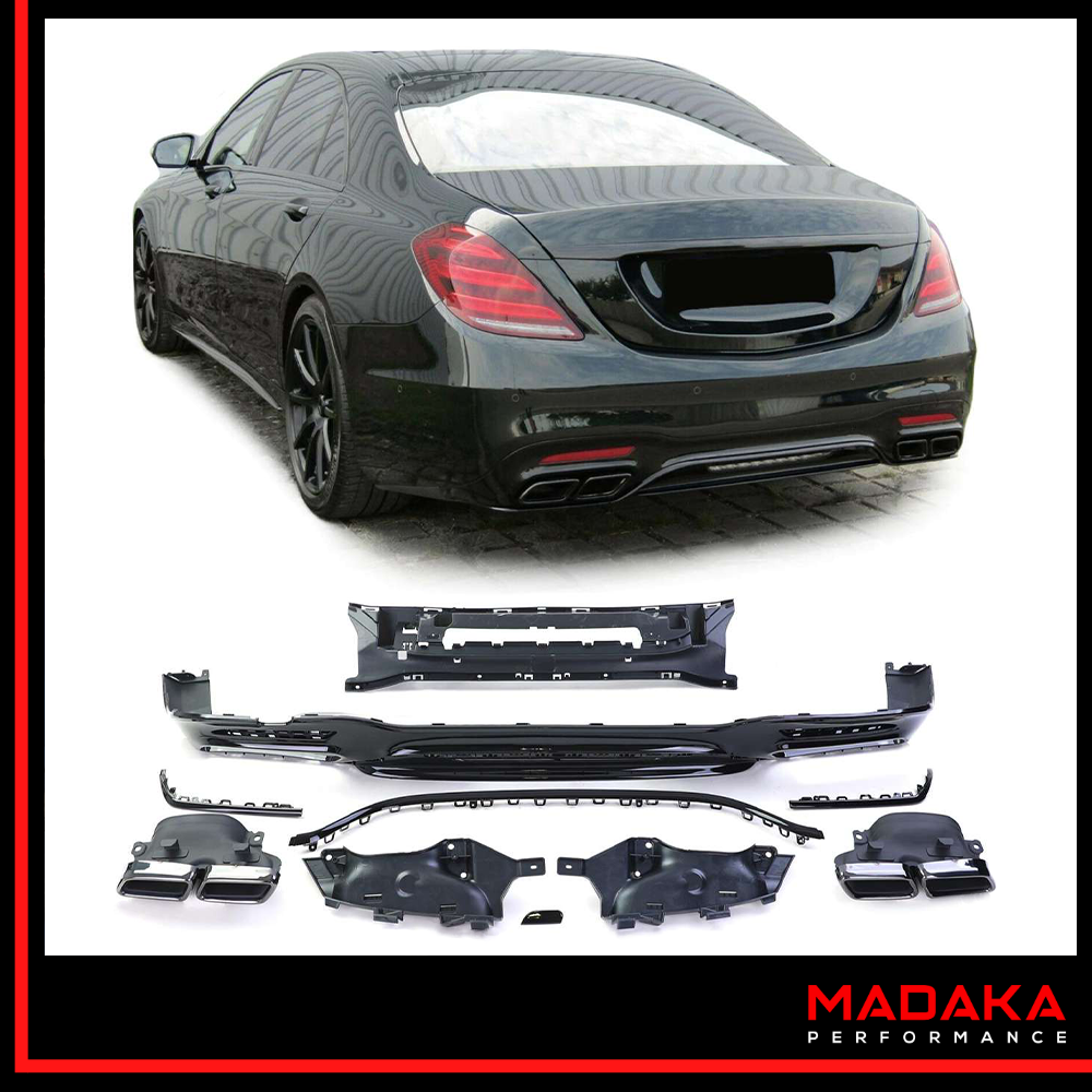 Diffusor mit Doppelendrohre für Mercedes S-Klasse W222 - Bild 1