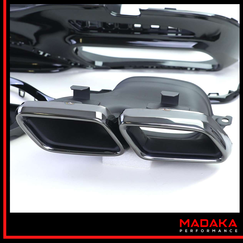 Doppelendrohre schwarz für Mercedes S-Klasse W222 - Bild 3