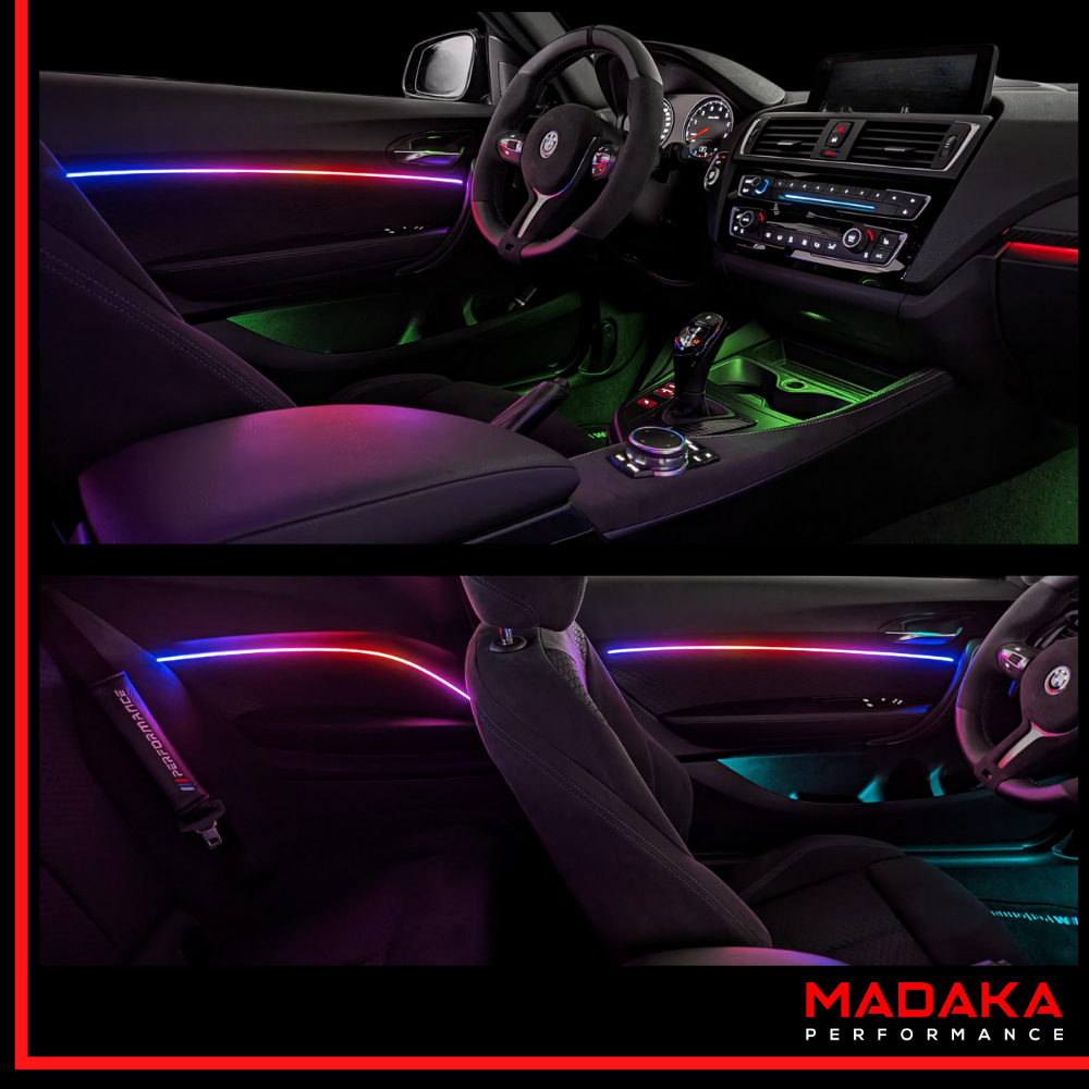 Nachrüstung Ambientebeleuchtung für BMW 2er F22 F23 mit 64 Farben 2-Zonen inkl. Einbau – Bild 2