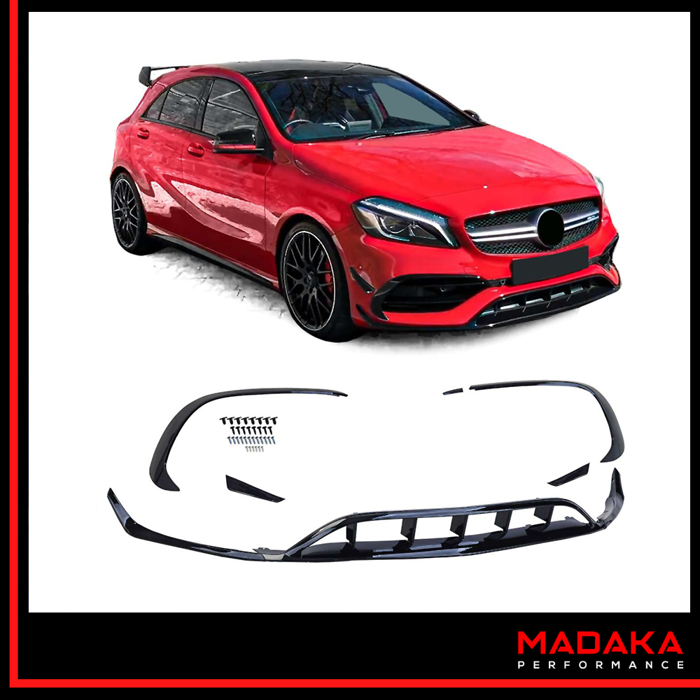 Frontspoiler & Aero-Flaps für Mercedes A-Klasse W176 - Bild 1