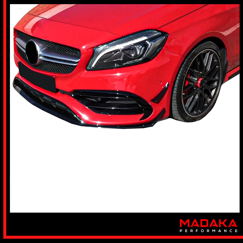 Frontspoiler & Aero-Flaps montiert an Mercedes A-Klasse W176 - Bild 2