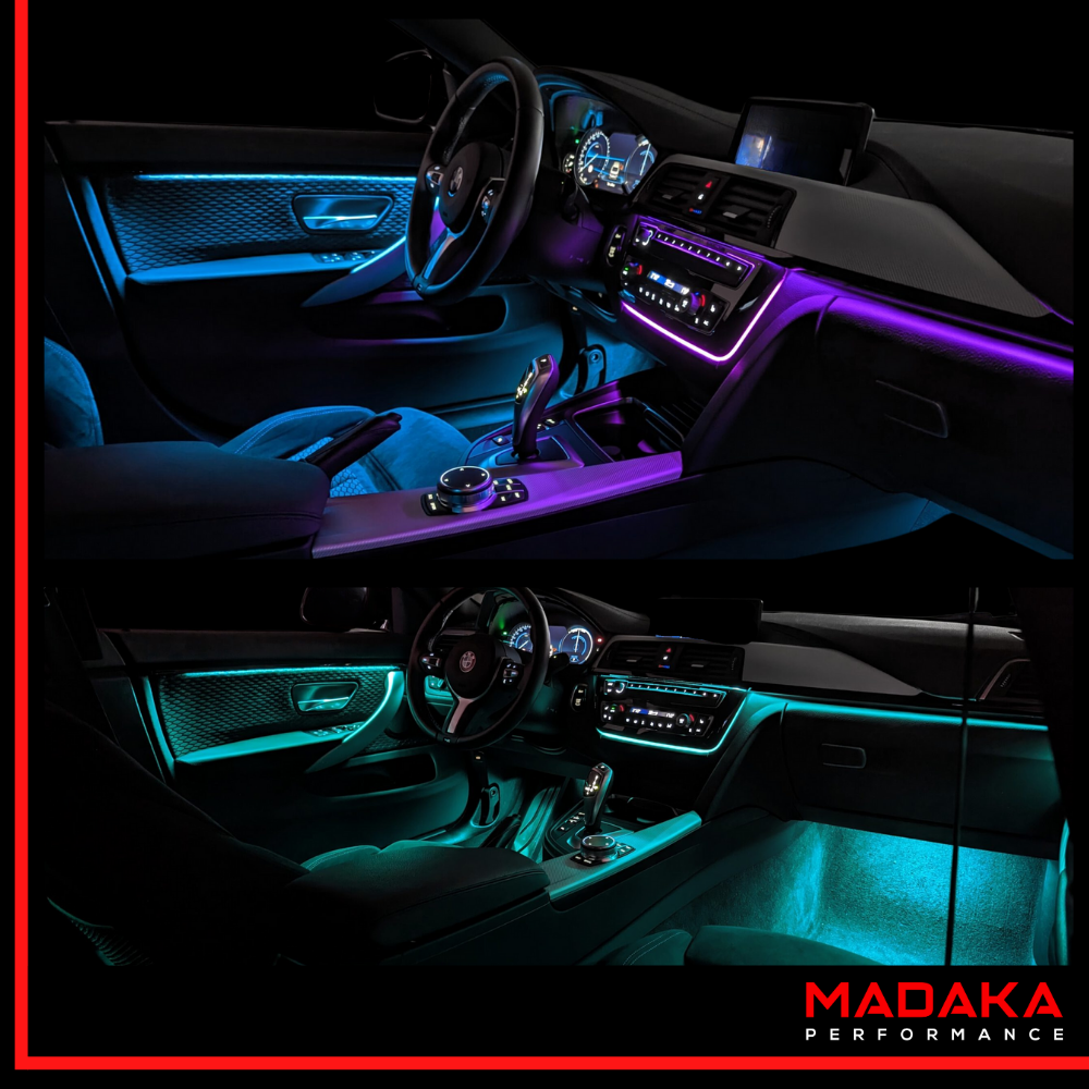 Nachgerüstete Ambientebeleuchtung für BMW 3er F30 F31 F34 F80 - Bild 7