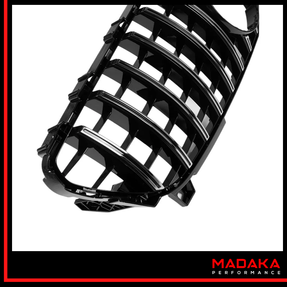 Kühlergrill Panamerica GT Sport für Mercedes A-Klasse W176 Schwarz Detailansicht - Bild 2