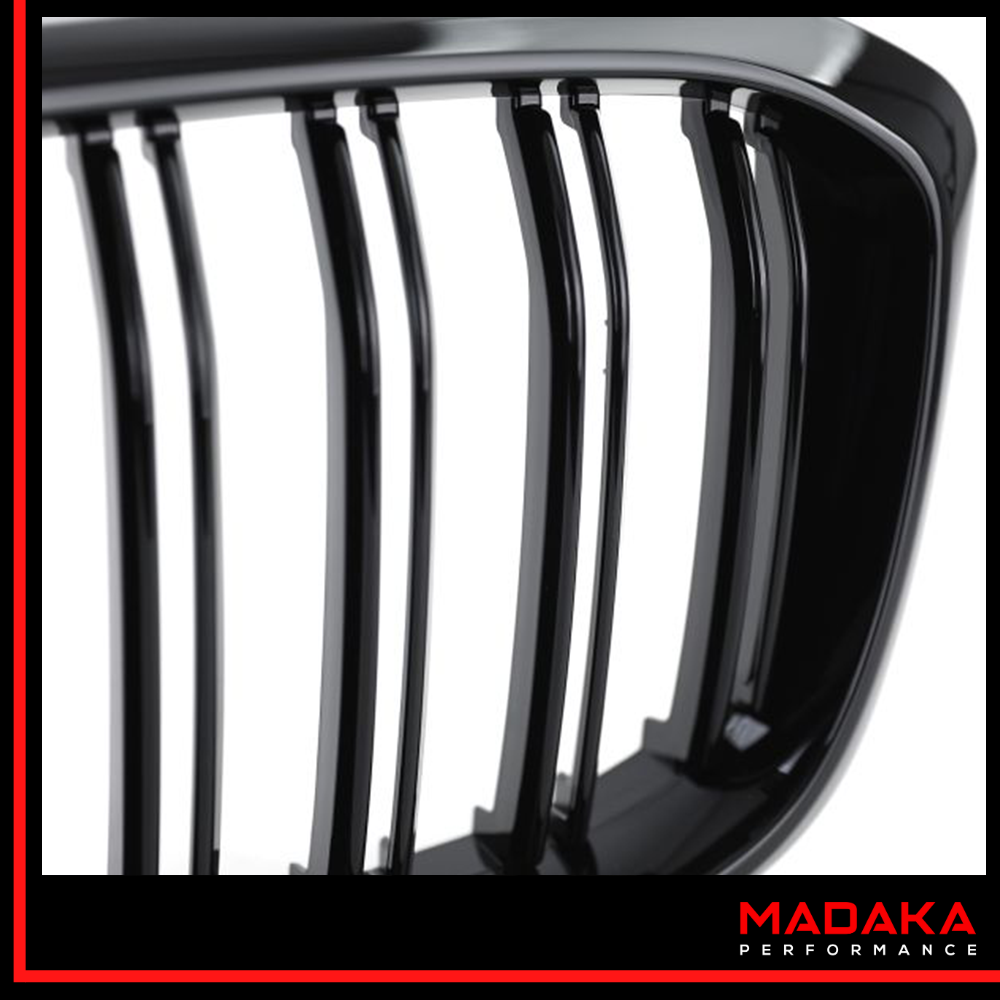 Doppelsteg Kühlergrill schwarz Detailansicht für BMW X3 G01 X4 G02 - Bild 4