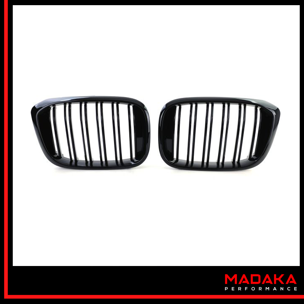 Doppelsteg Kühlergrill schwarz Detailansicht für BMW X3 G01 X4 G02 - Bild 2