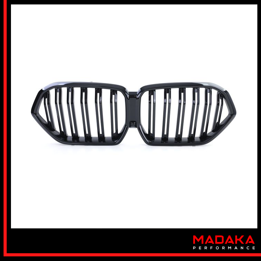 Doppelsteg Kühlergrill schwarz Detailansicht für BMW X6 G06 - Bild 2