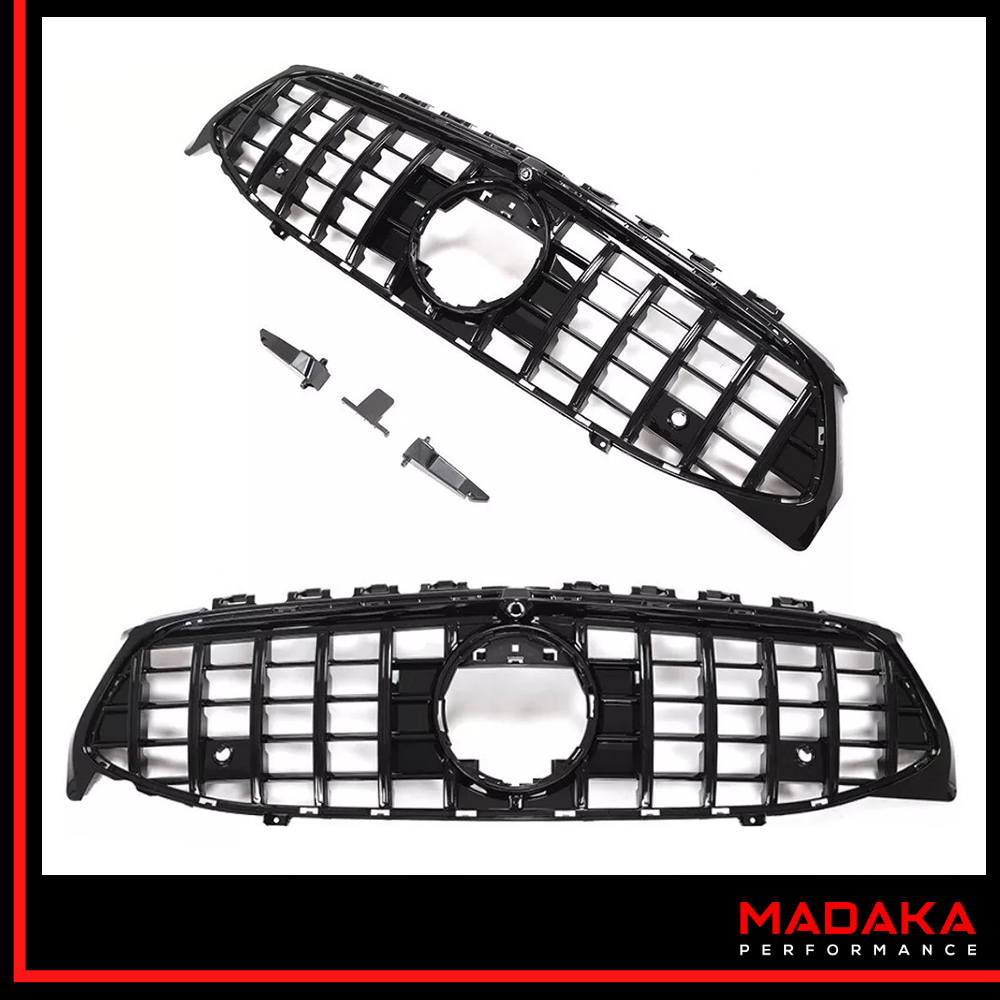 Kühlergrill Panamericana AMG Optik 45 für Mercedes CLA W118 C118 Schwarz - Bild 3