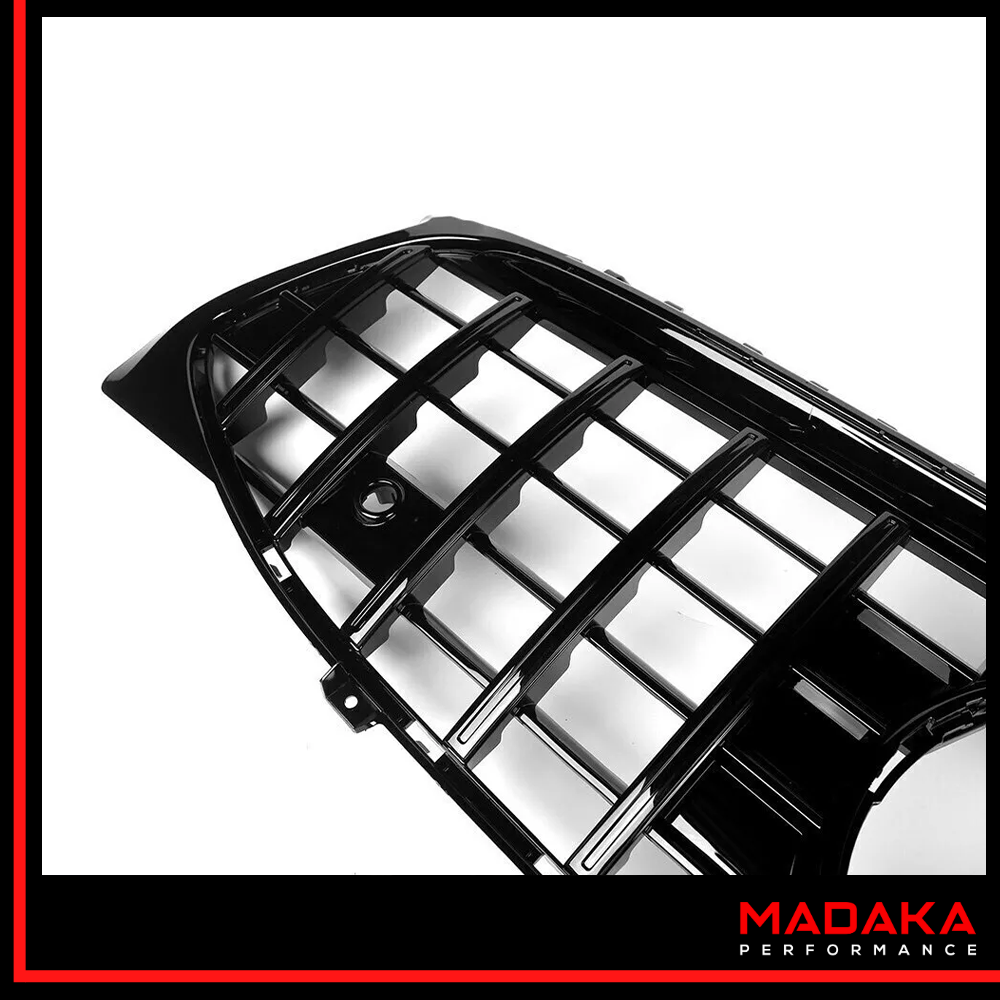 Kühlergrill Panamericana AMG Optik 45 für Mercedes CLA W118 C118 schwarz Detailansicht - Bild 4