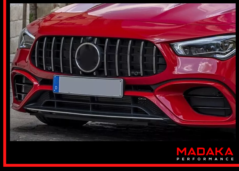 Kühlergrill Panamericana AMG Optik 45 montiert am Mercedes CLA W118 C118 - Bild 5