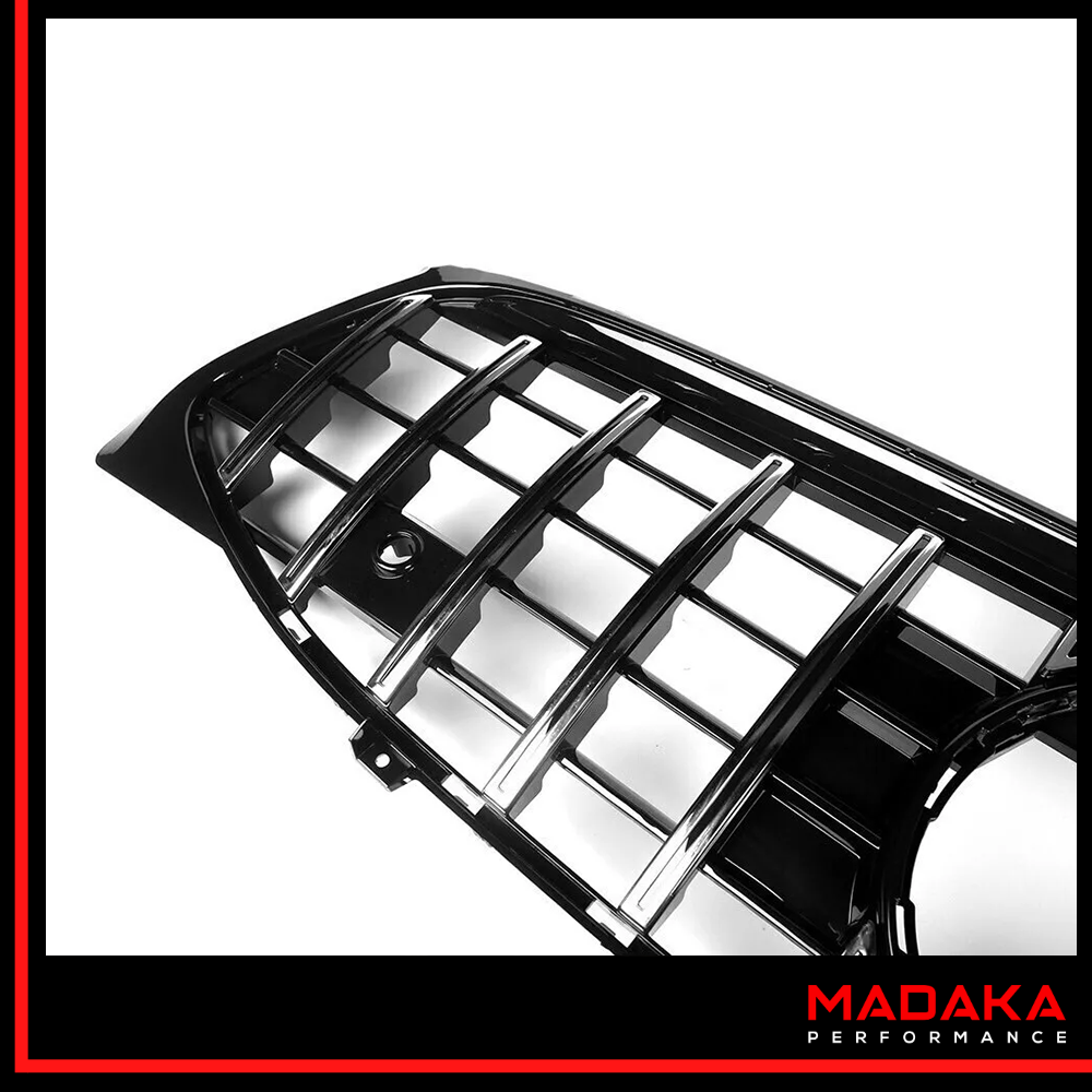 Kühlergrill Panamericana AMG Optik 45 für Mercedes CLA W118 C118 chrom Detailansicht - Bild 7