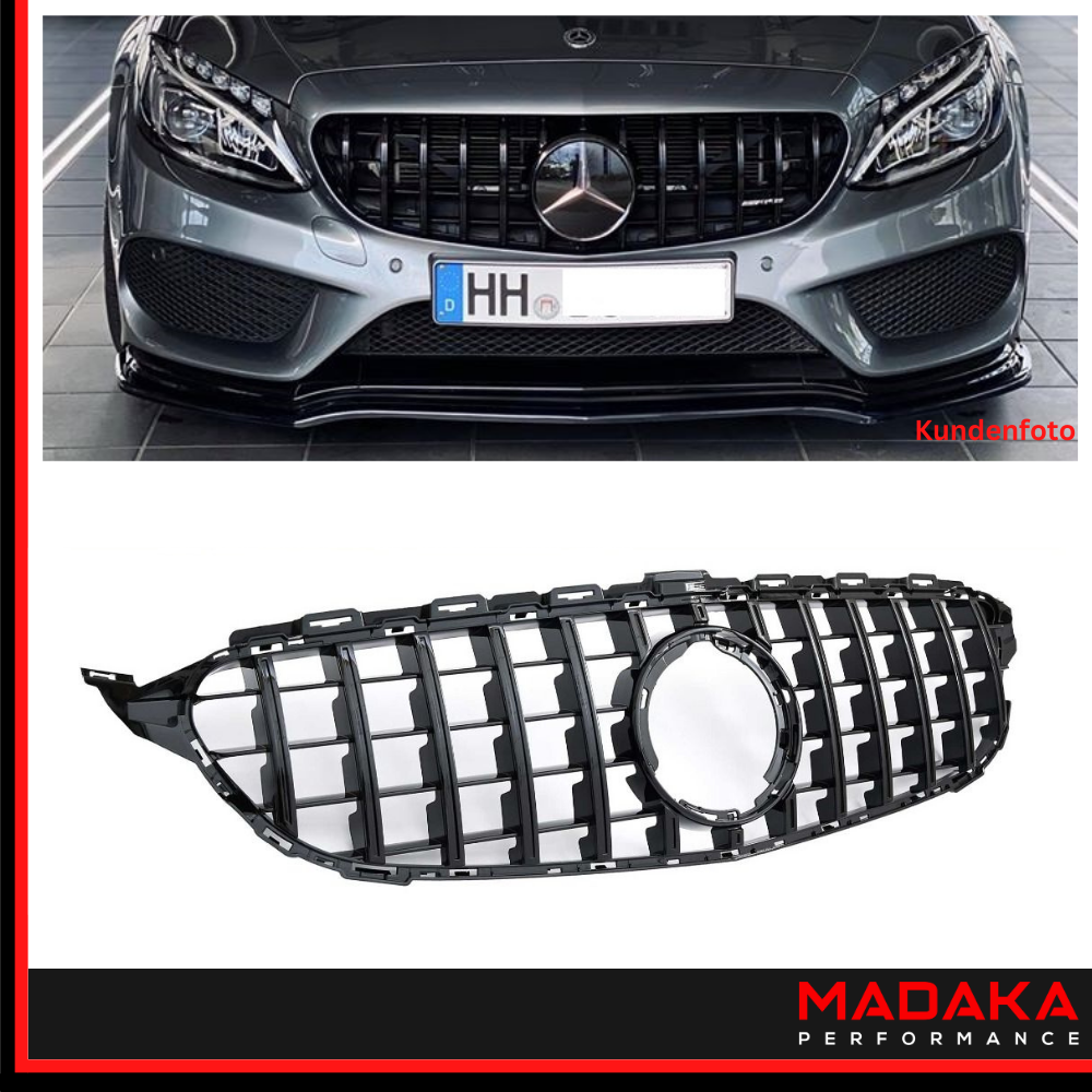 Kühlergrill Panamericana für C-Klasse W205 / S205 Schwarz - Bild 8