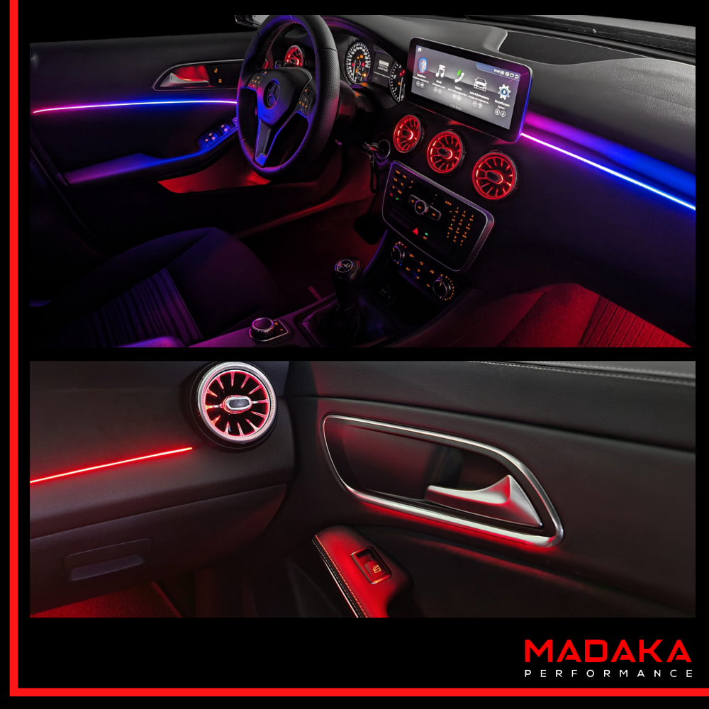 Nachrüstung Ambientebeleuchtung für Mercedes CLA C117 X117 mit 12 Farben inkl. Einbau – Bild 2