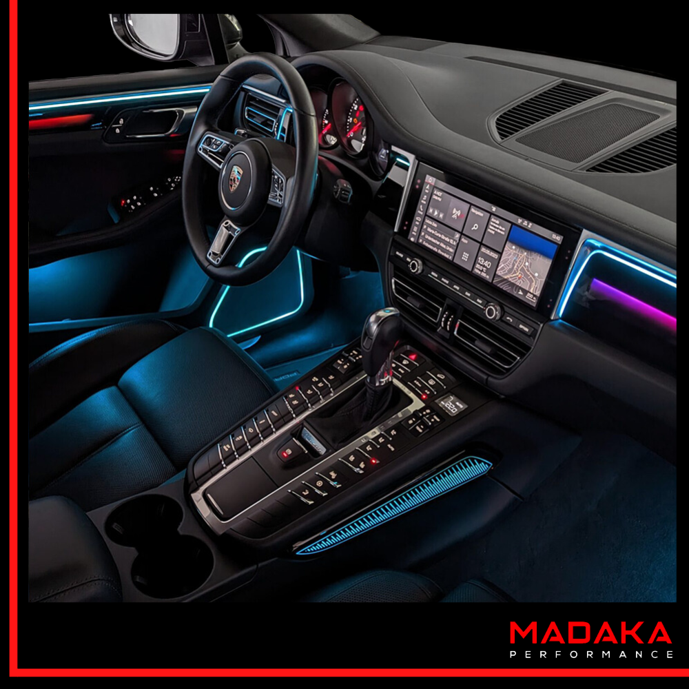 Nachrüstung Ambientebeleuchtung für Porsche Cayenne 9YA (2018 – 2022) mit 64 Farben inkl. Einbau – Bild 2