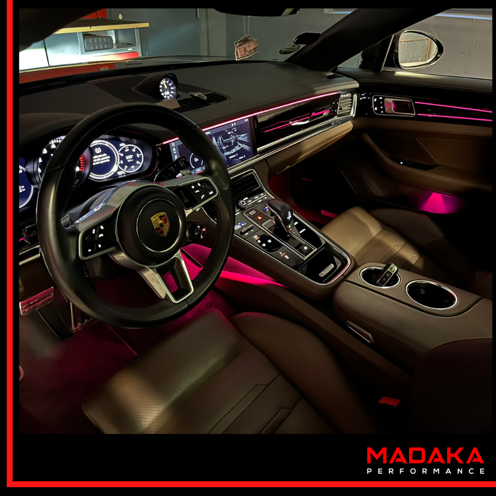 Nachrüstung Ambientebeleuchtung für Porsche Panamera 971 mit Multi-Color inkl. Einbau – Bild 2