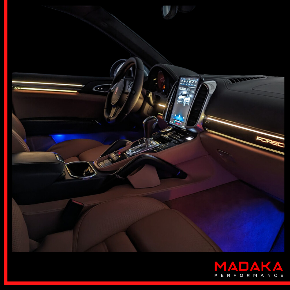 Nachrüstung Ambientebeleuchtung für Porsche Cayenne 92A (2010 – 2017) mit Multi-Color inkl. Einbau – Bild 2