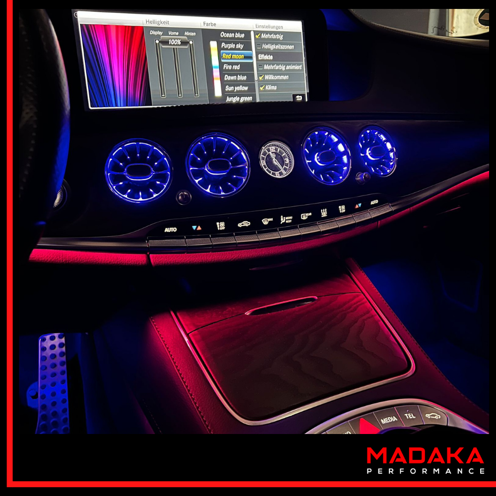 Nachrüstung Ambientebeleuchtung für Mercedes S-Klasse W222 mit 64 Farben inkl. Einbau – Bild 2