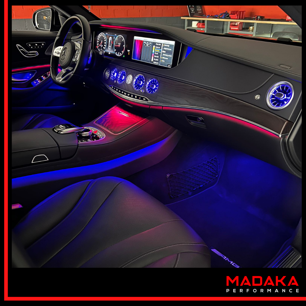 Nachrüstung Ambientebeleuchtung für Mercedes S-Klasse W222 mit 64 Farben inkl. Einbau