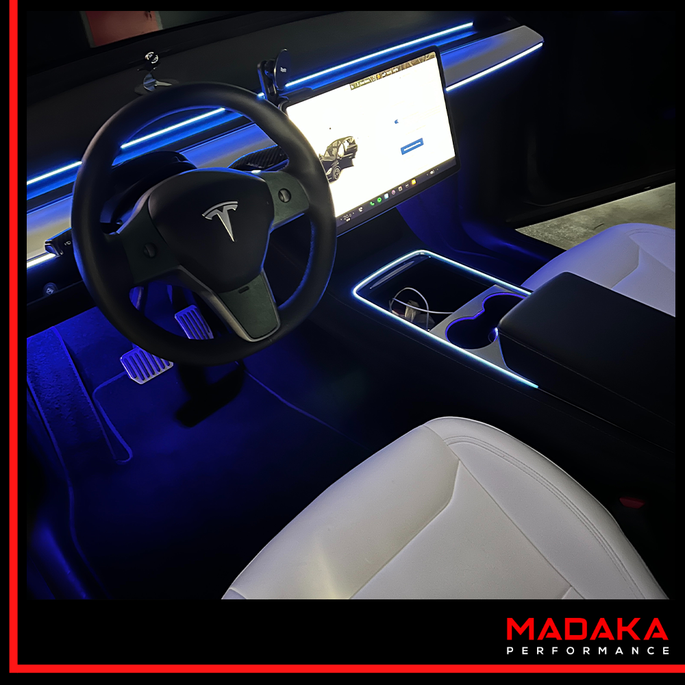 Nachgerüstete Ambientebeleuchtung für Tesla Model 3 - Bild 4