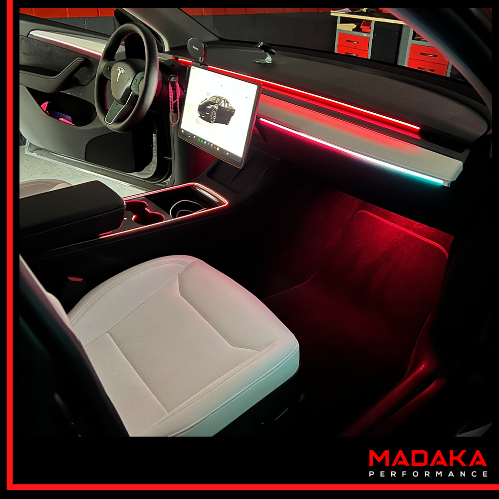 Nachrüstung Ambientebeleuchtung für Tesla Model 3 mit Multi-Color inkl. Einbau – Bild 2