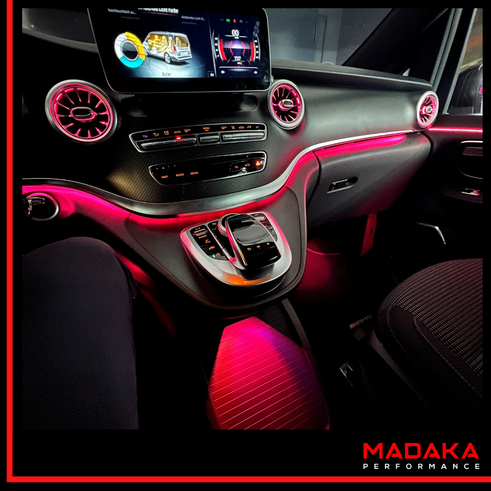 Nachrüstung Ambientebeleuchtung für Mercedes V-Klasse W447 mit 64 Farben inkl. Einbau