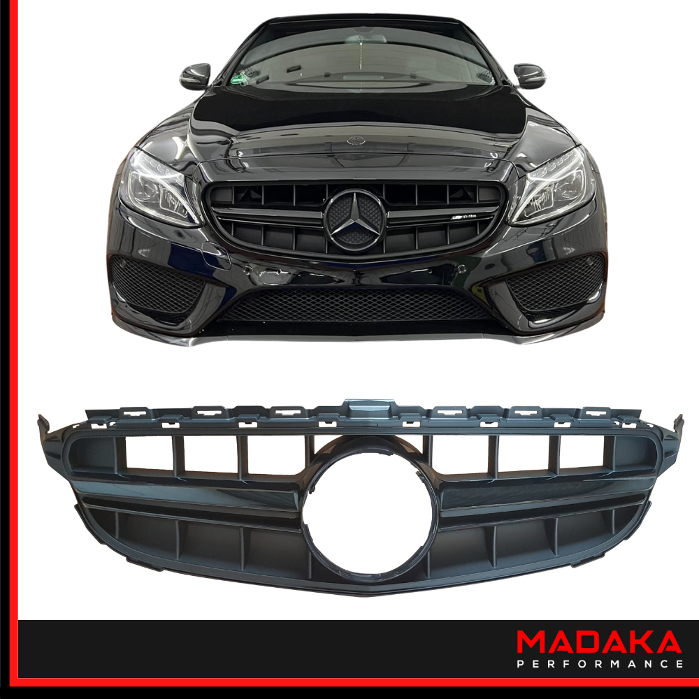 Kühlergrill Twin Blade für Mercedes Benz C-Klasse W205 S205 Bj. 14-18 vor Facelift – Bild 1