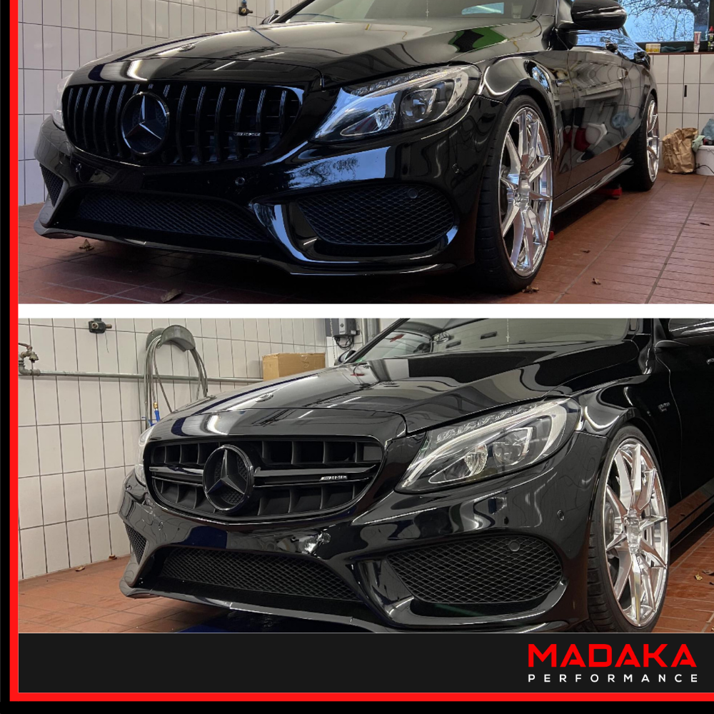 Kühlergrill Twin Blade montiert am Mercedes Benz C-Klasse W205 S205 - Bild 3