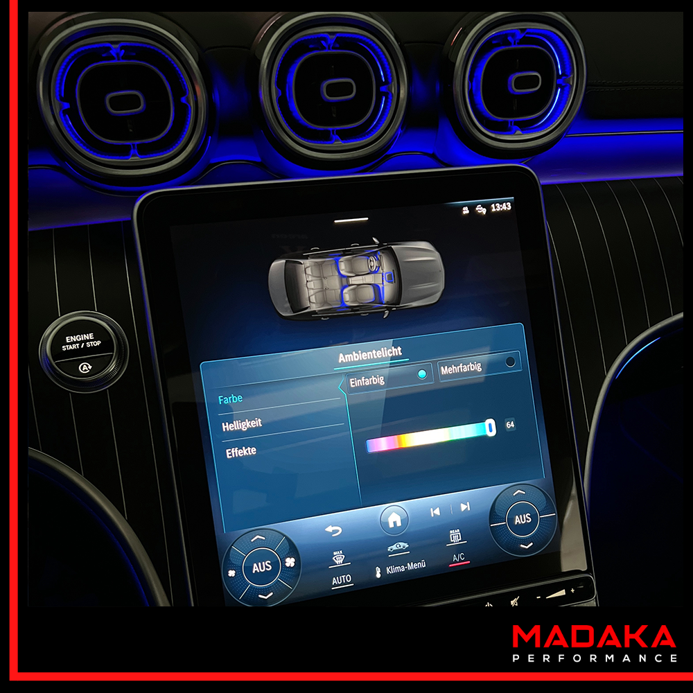 Nachgerüstete Ambientebeleuchtung für Mercedes C-Klasse W206 - Bild 8