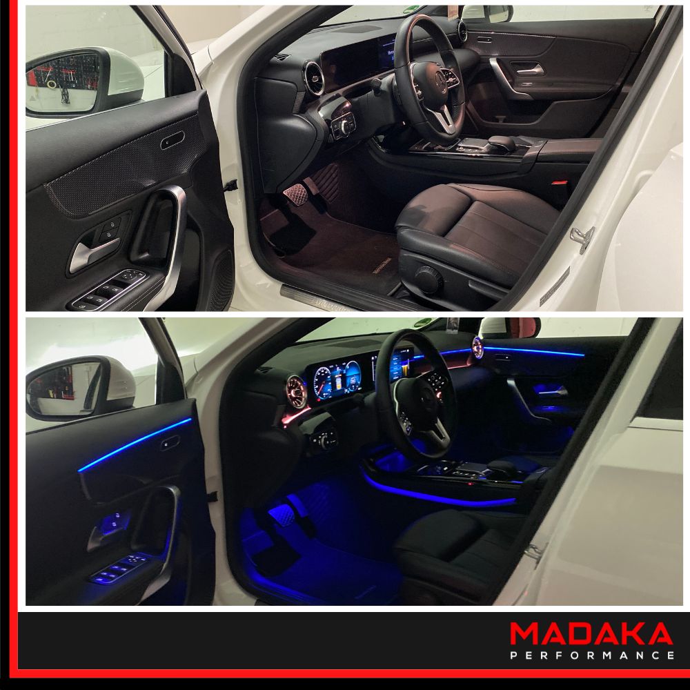 Nachgerüstete Ambientebeleuchtung für Mercedes CLA-Klasse W118 - Bild 9