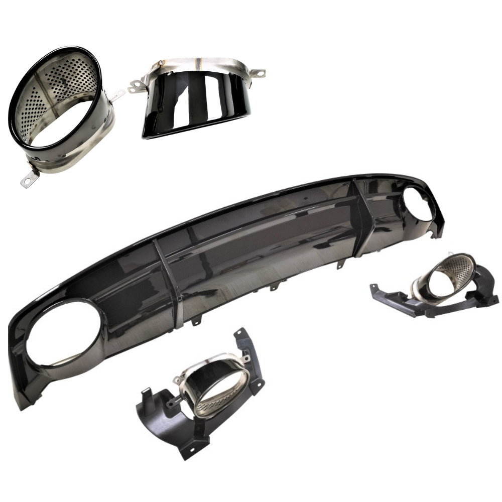 Diffusor in RS7 Look für Audi A7/S-Line Schwarz - Bild 3