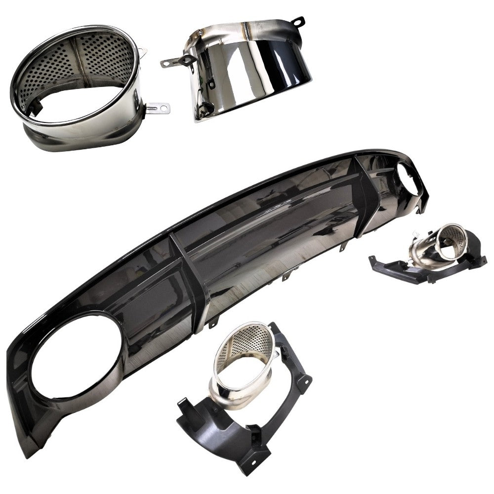 Diffusor in RS7 Look für Audi A7/S-Line Chrom - Bild 2