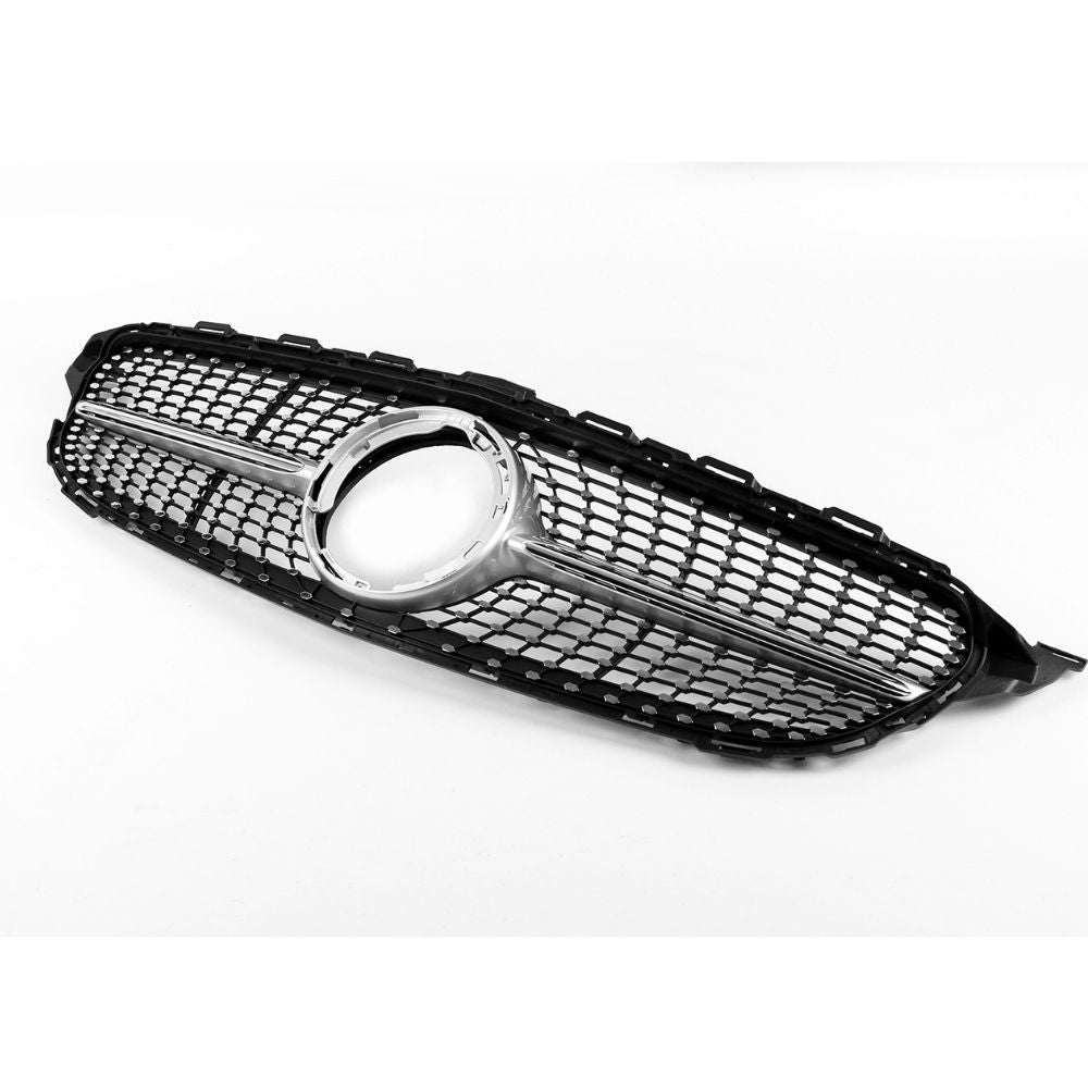 Kühlergrill Diamant für Mercedes C-Klasse W205 / S205 Chrom/Chrom - Bild 5
