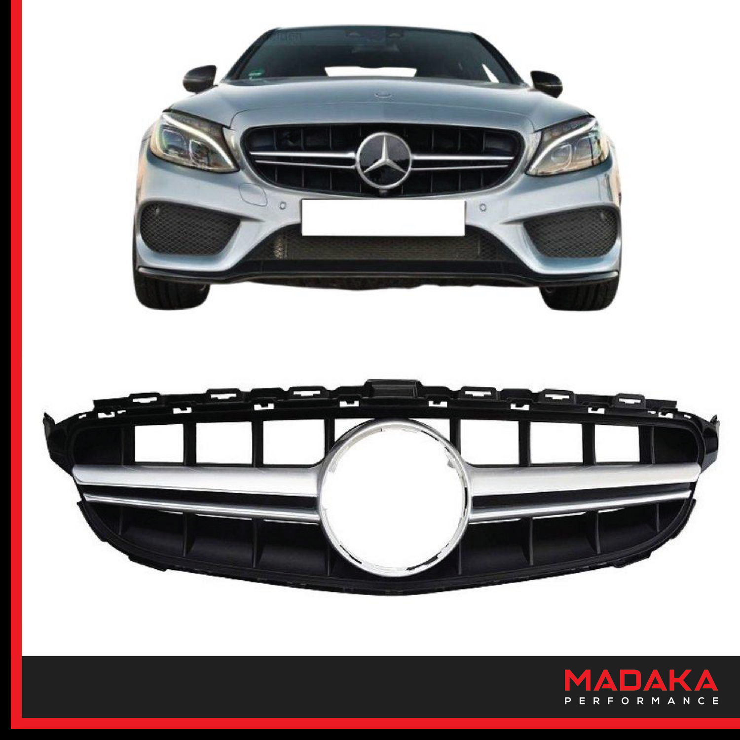 Kühlergrill Twin Blade für Mercedes Benz C-Klasse W205 S205 - Bild 4