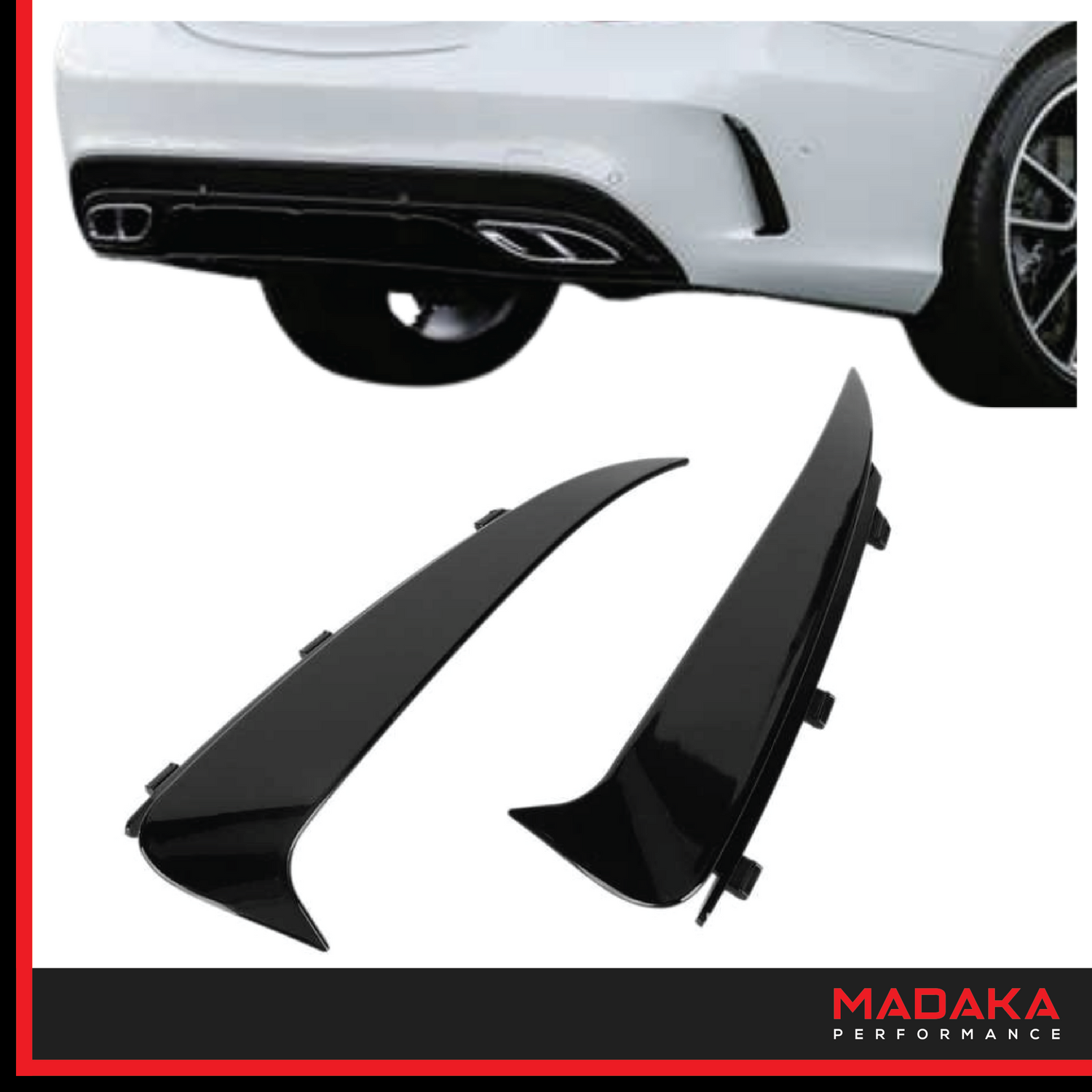 Aero Flaps für Mercedes C-Klasse W205 Bj. bis 2018 – Geklippt – Bild 2