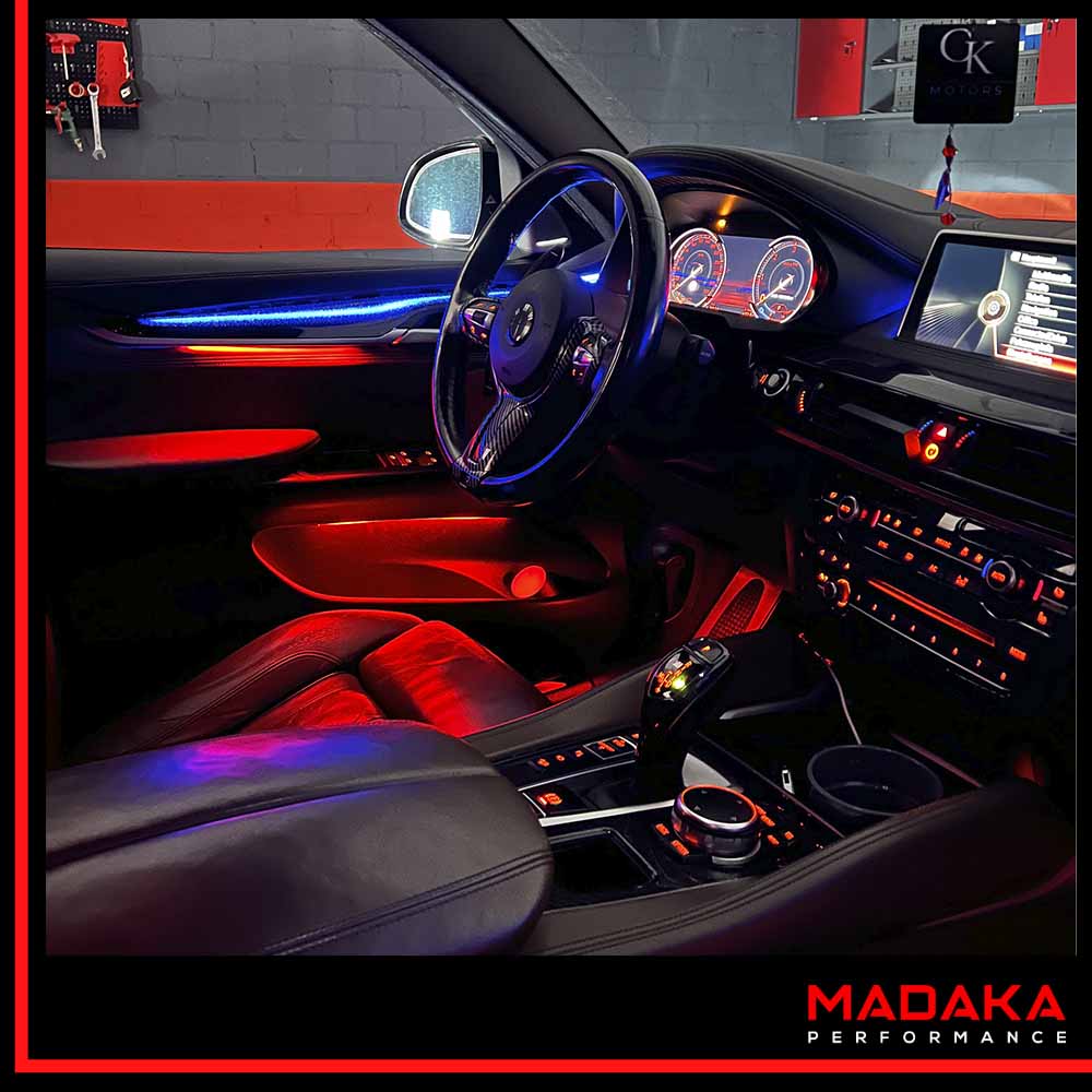 Nachrüstung Ambientebeleuchtung für BMW X5/X6 mit 7 Farben inkl. Einbau – Bild 1