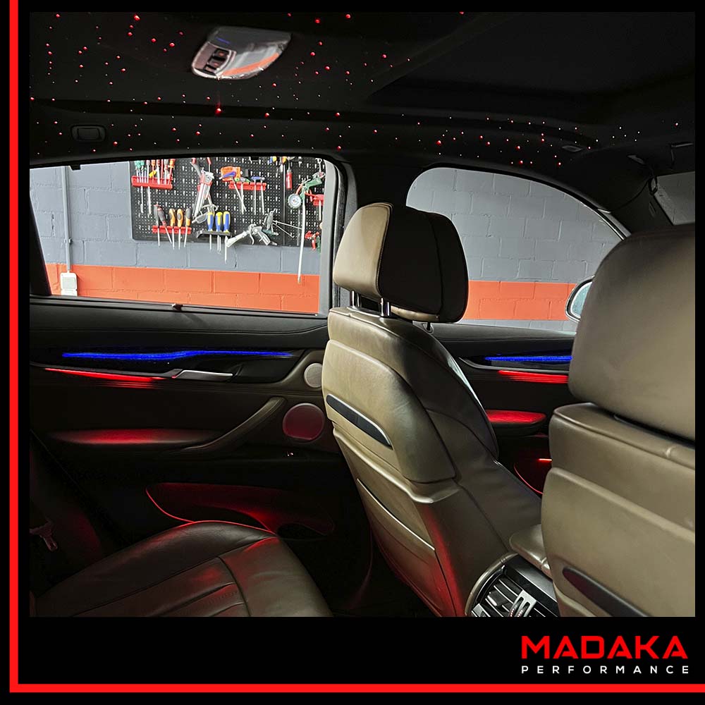 Nachrüstung Ambientebeleuchtung für BMW X5/X6 mit 7 Farben inkl. Einbau – Bild 2