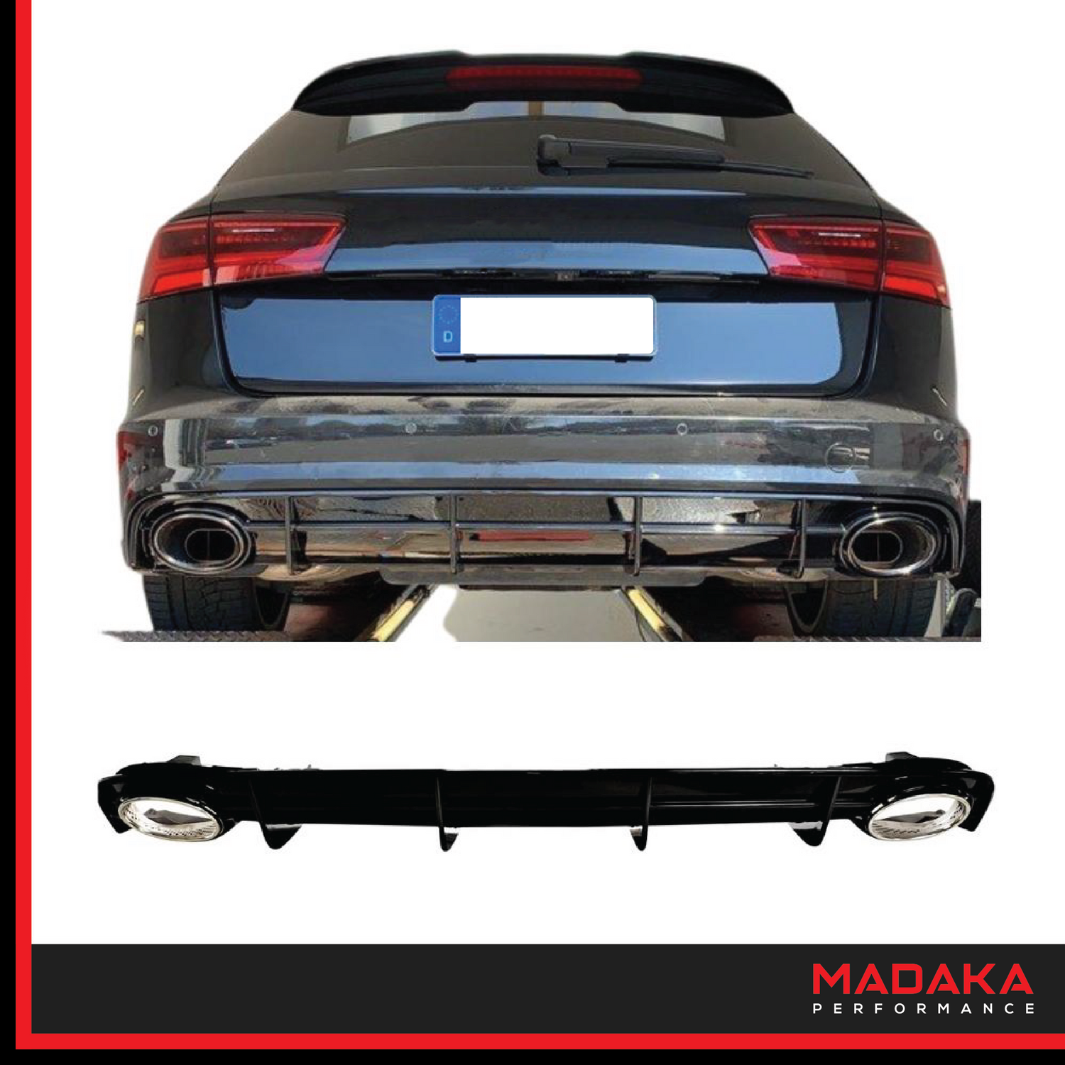 Diffusor in RS6 Look für Audi A6/S-Line Facelift 2014-2018 – Bild 1