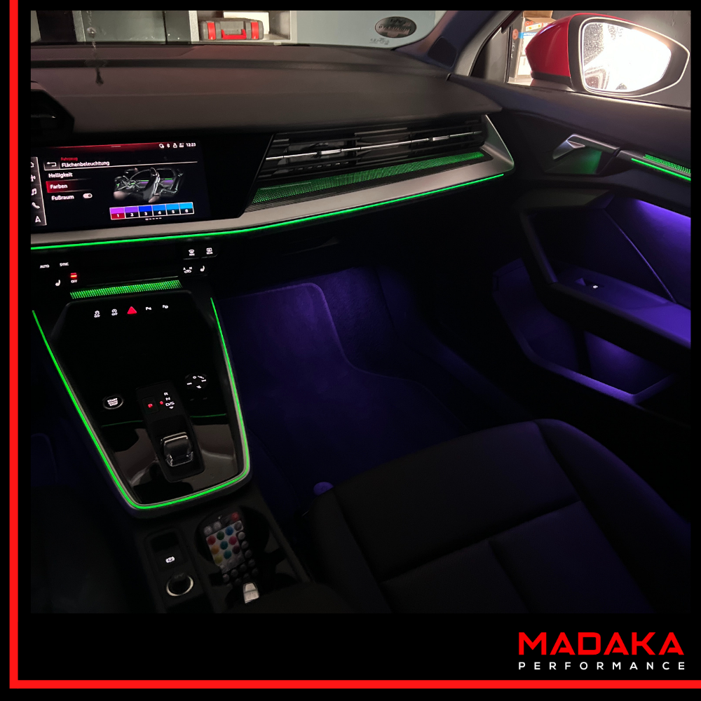Nachrüstung Ambientebeleuchtung für Audi A3 S3 RS3 8Y mit 30 Farben inkl. Einbau