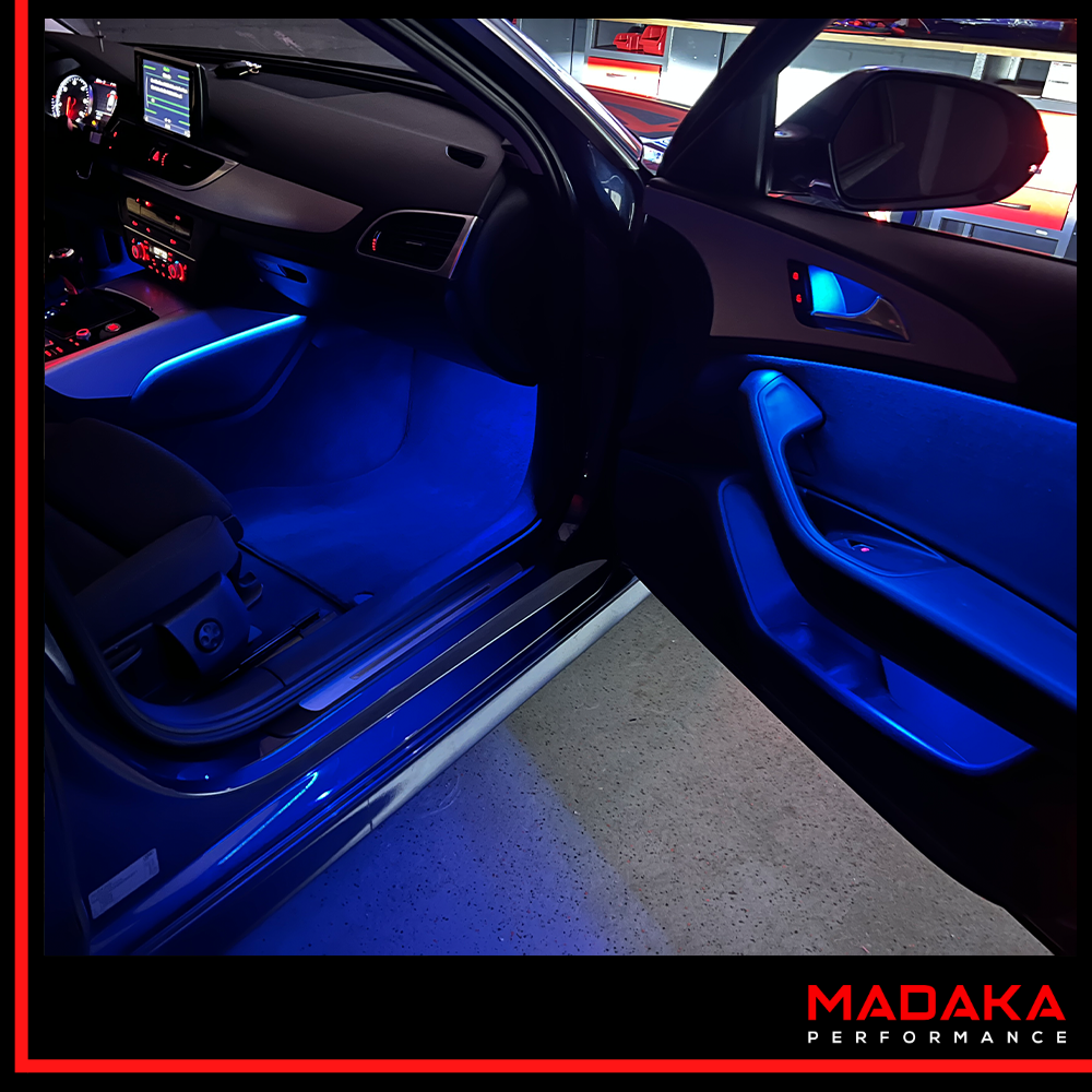 Nachrüstung Ambientebeleuchtung für Audi A6 C7 mit Multi-Color inkl. Einbau - madaka-performance 