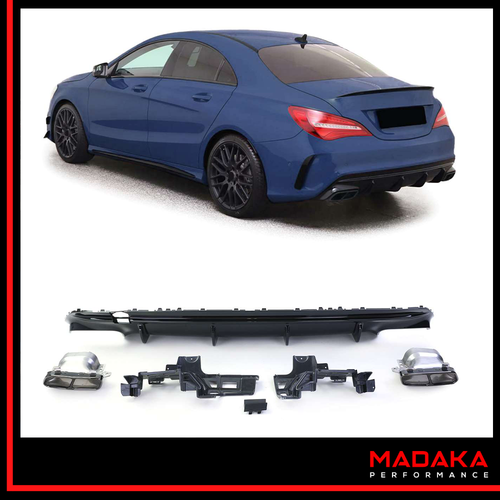 Diffusor mit Endrohren für Mercedes CLA C117 Bj. 16-19 – Bild 1