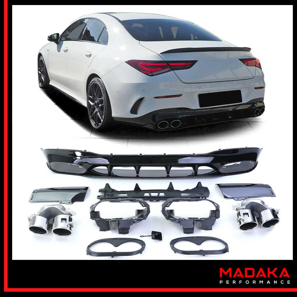 Diffusor mit Endrohren für Mercedes CLA C118 X118 Bj. ab 2019 – Bild 1