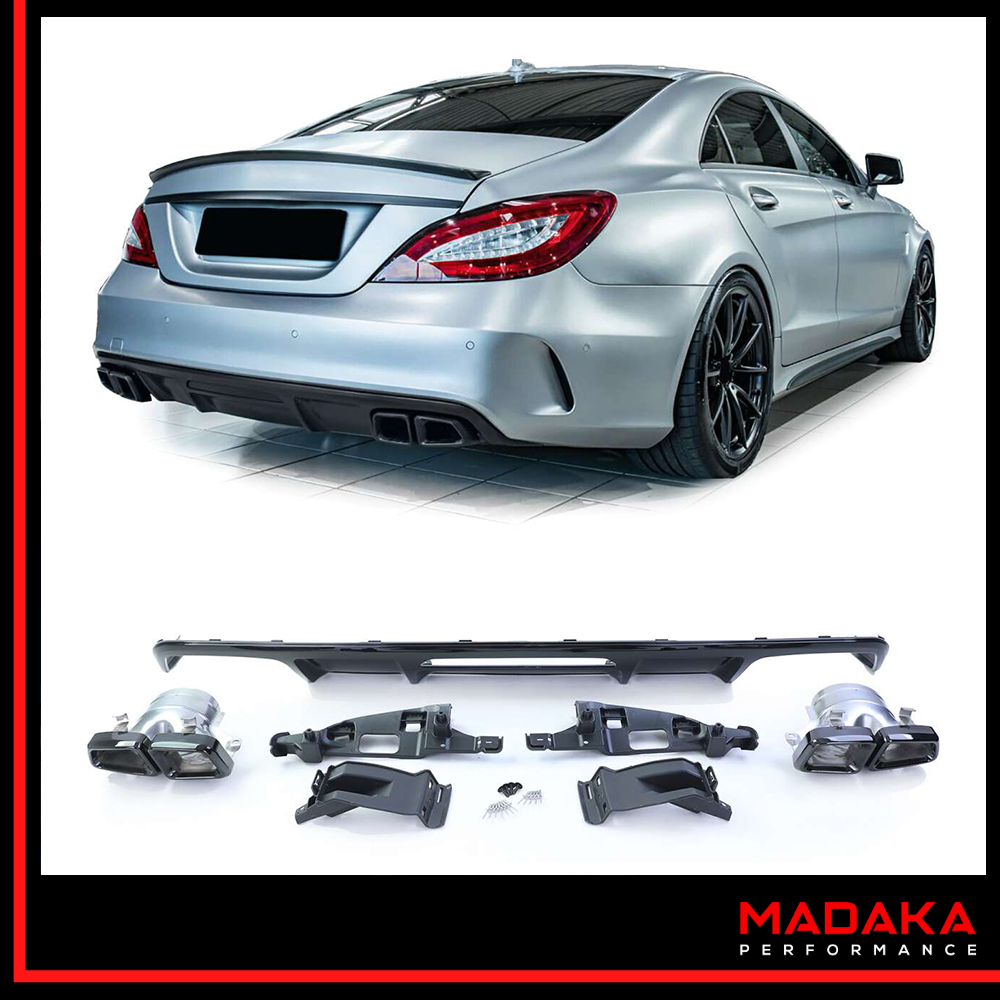 Diffusor mit Endrohren für Mercedes CLS C218 Facelift Bj. 14-18 – Bild 1