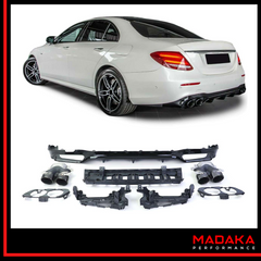 Diffusor mit Doppelendrohre in E53 AMG Optik für Mercedes E-Klasse W213 - Bild 1