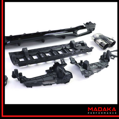 Einzelteile Diffusor mit Doppelendrohre in E53 AMG Optik für Mercedes E-Klasse W213 - Bild 4