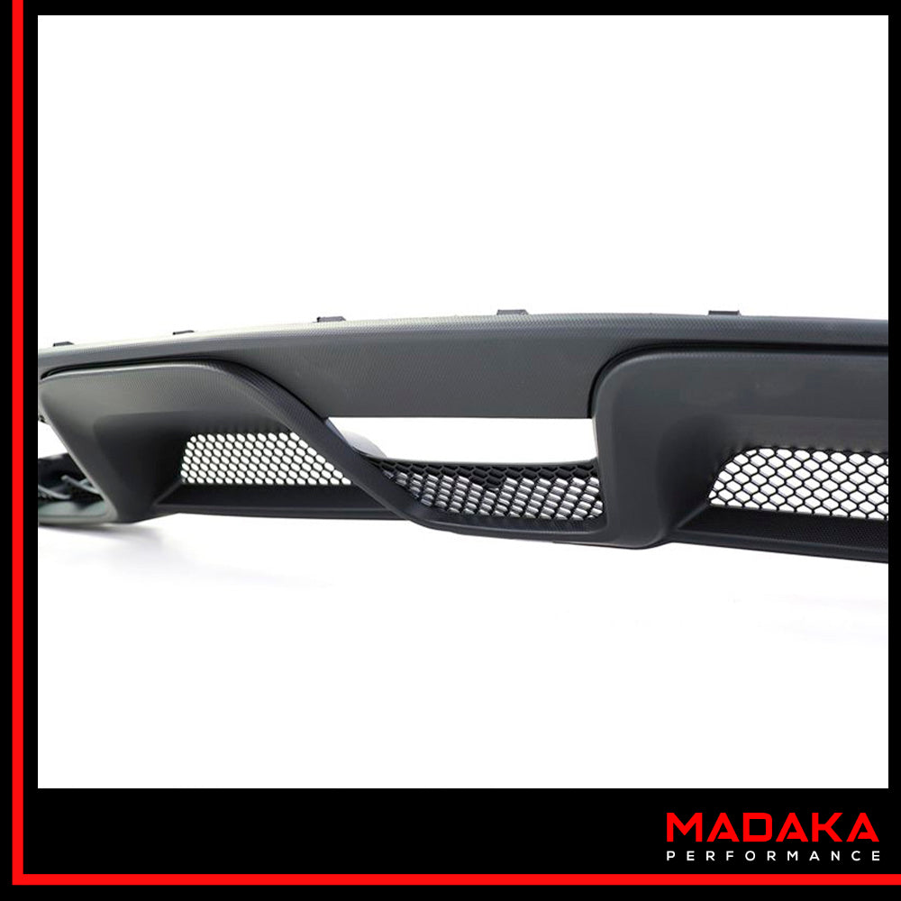 Diffusor mit Endrohren in Shelby GT350 Optik für Ford Mustang 6 Bj. 2014-2017