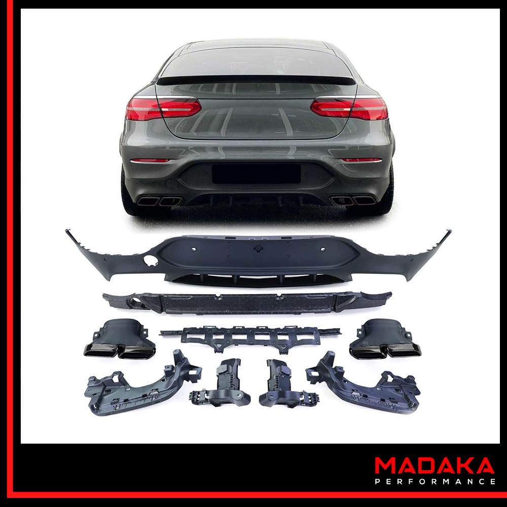 Diffusor mit Endrohren für Mercedes GLC C253 Coupe Bj. 16-19 – Bild 1
