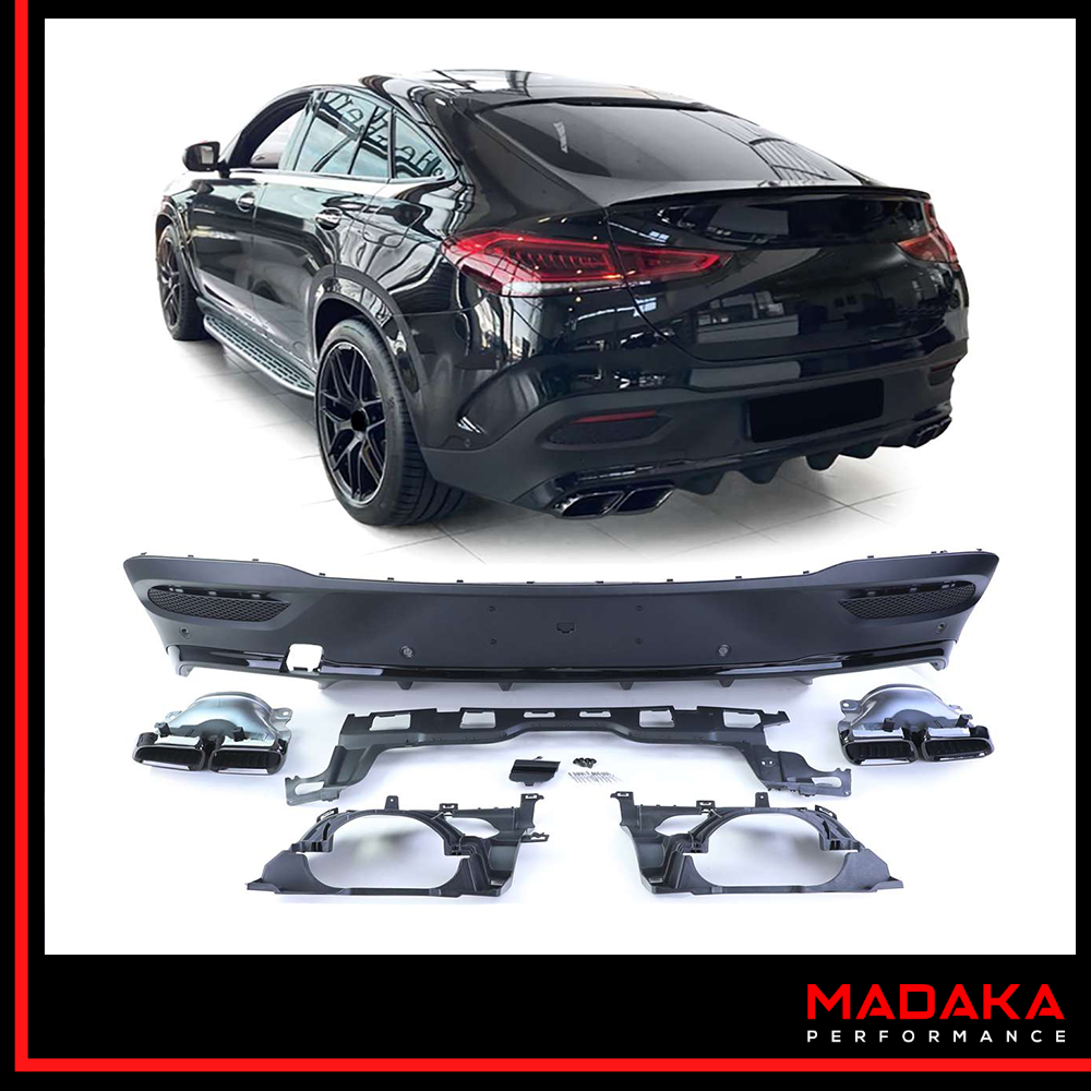 Diffusor mit Endrohren für Mercedes GLE C167 Coupe ab 2019 - madaka-performance 