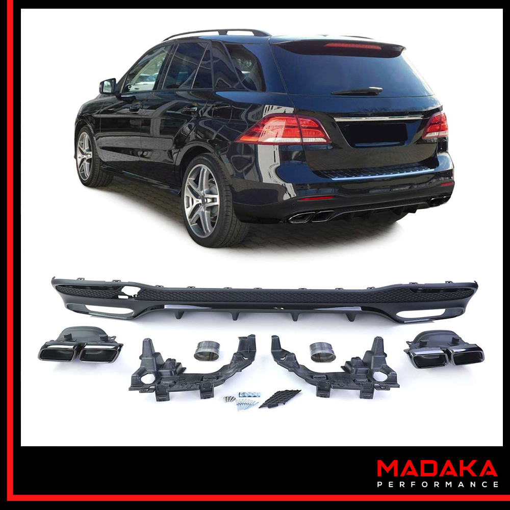 Diffusor mit Endrohren für Mercedes GLE W166 Bj. 15-18 – Bild 1